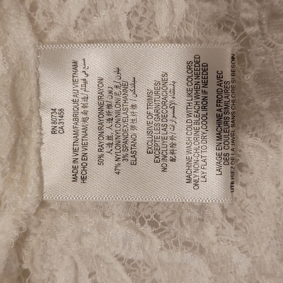 BCBG Generation lace button up top - Picture 6 of 9